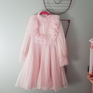 Merry Girl party dress size 10 girls pink Ruffles
